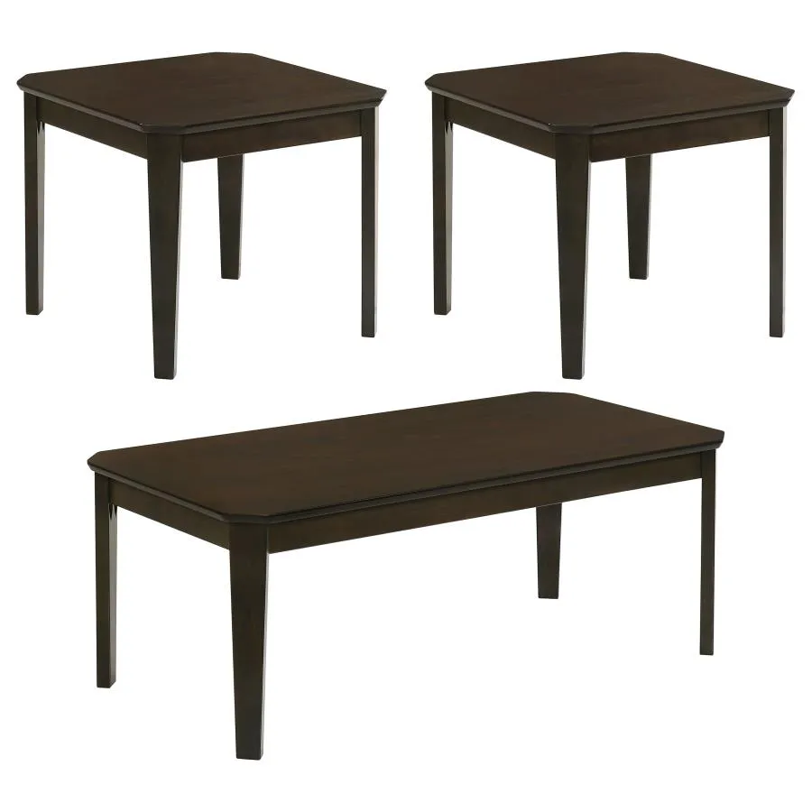 3-piece Occasional Set Dark Brown