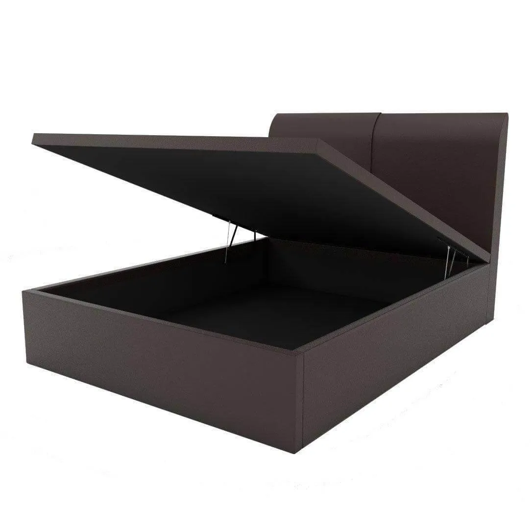 Avon Faux Leather Storage Bed