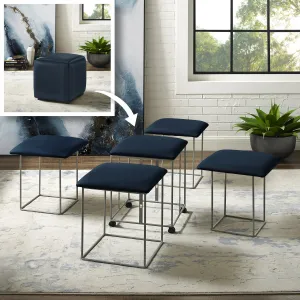 Brisa 5 Piece Nesting Ottoman/Stool Set
