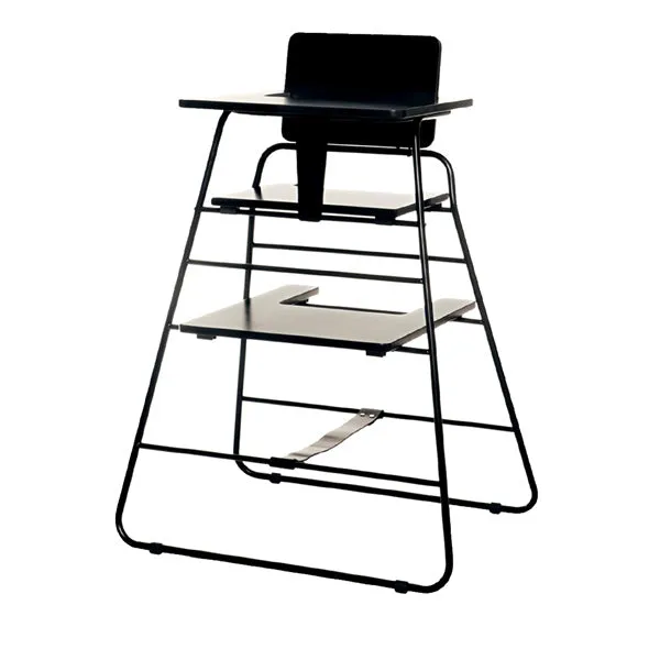 BudtzBendix TOWERchair and Tray - Black (w. black leather)