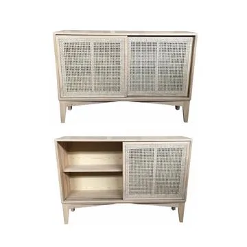 Buffet Bahamas 2 Sliding Rattan Doors