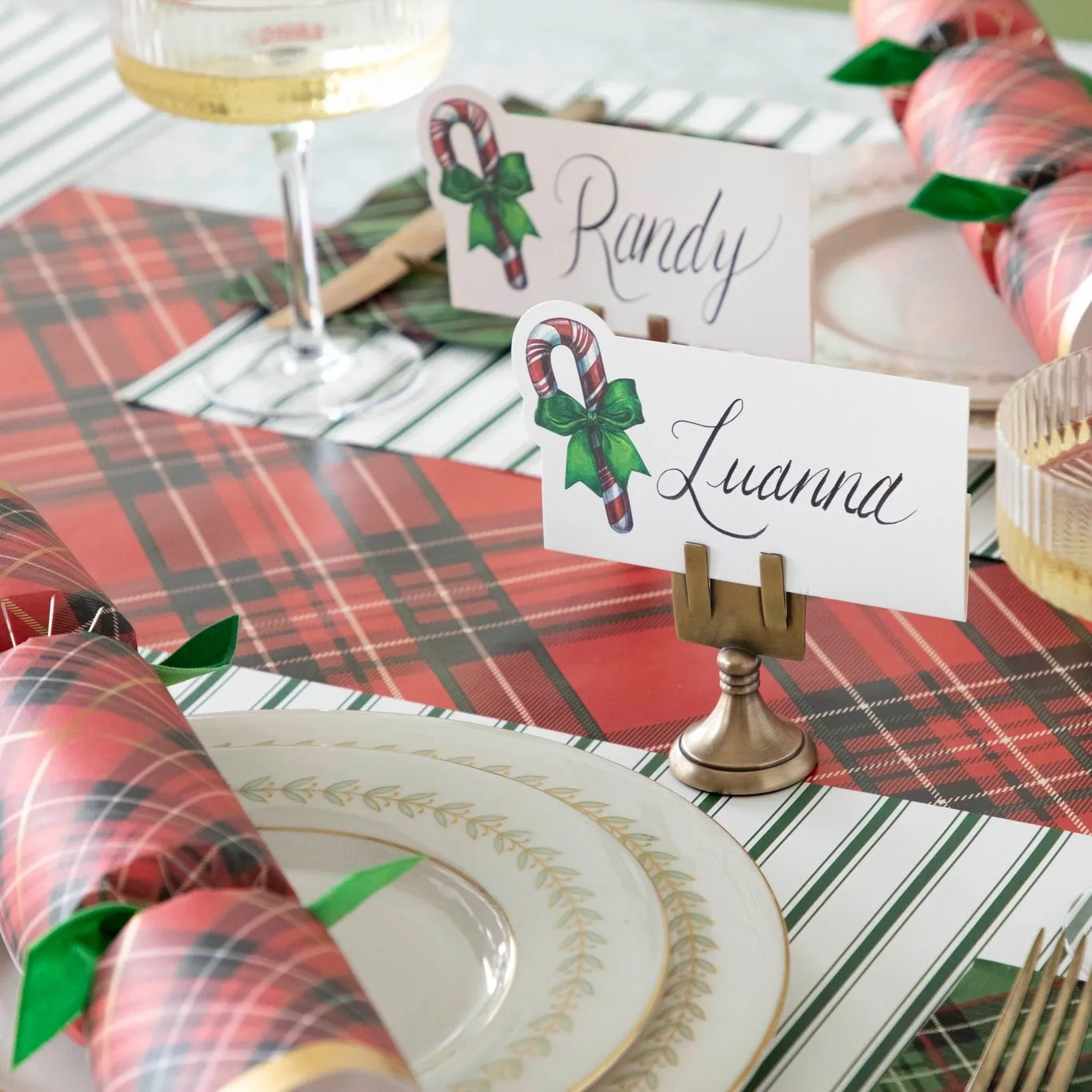 Candy Cane Place Card
