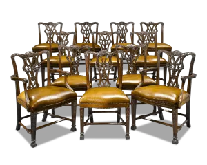 Chippendale-Style Mahogany Dining Chairs