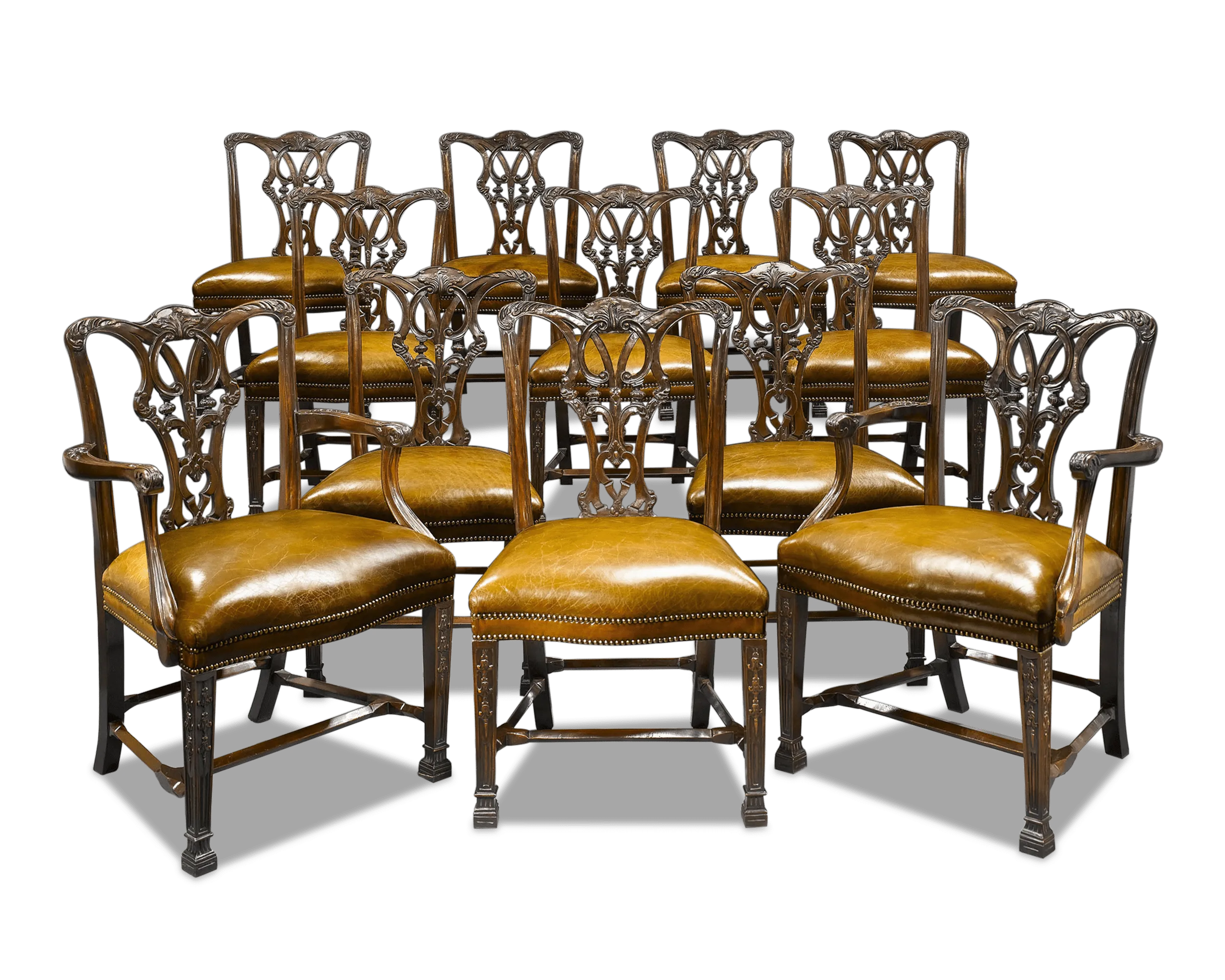 Chippendale-Style Mahogany Dining Chairs