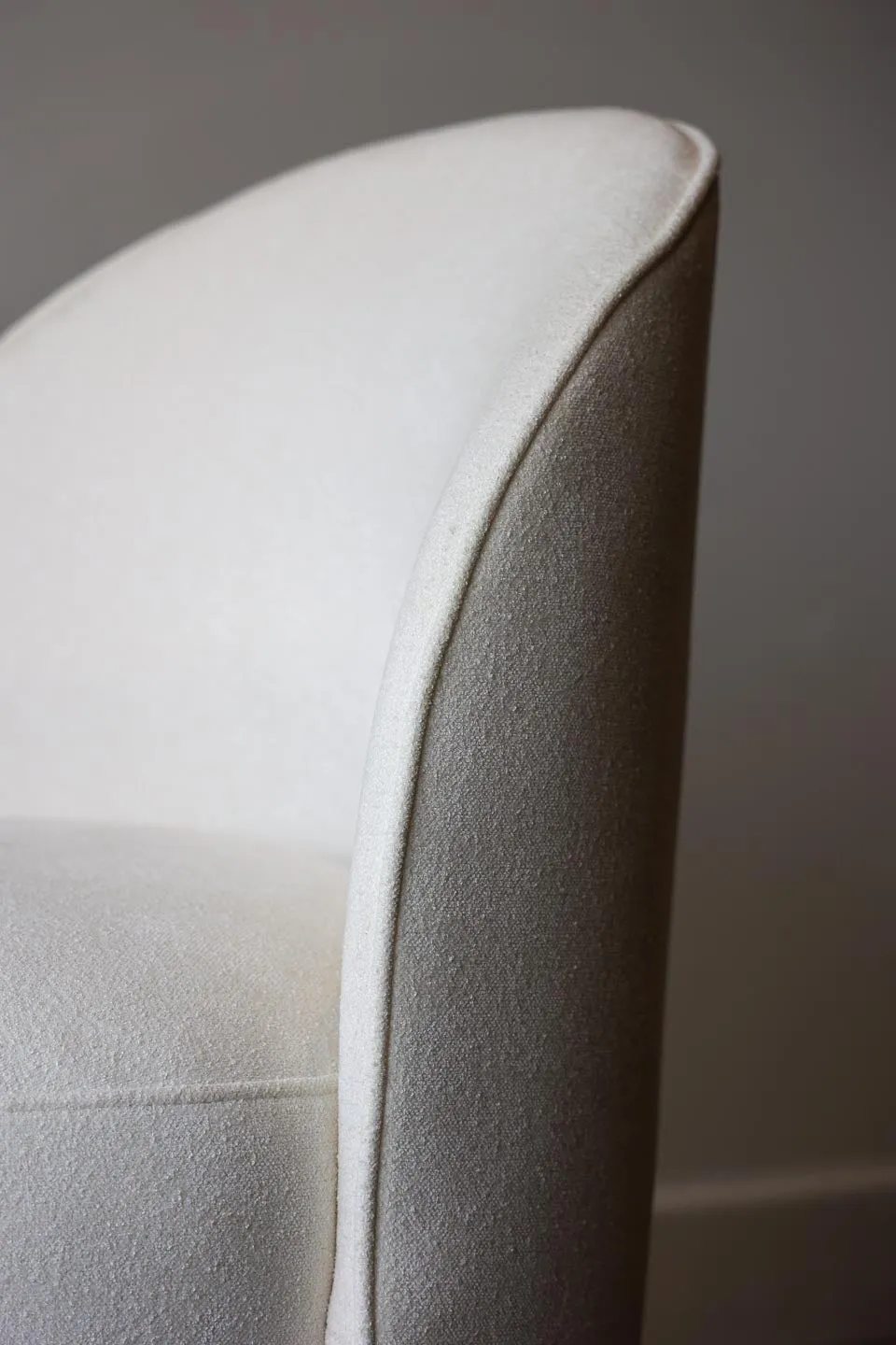 Colette White Performance Fabric Swivel Dining Chair