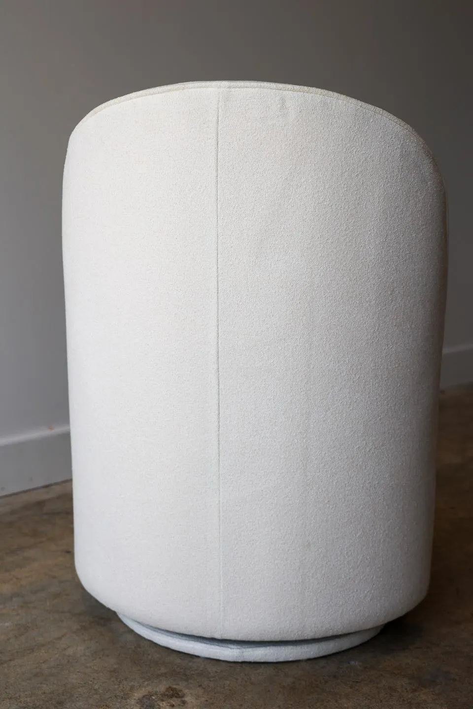 Colette White Performance Fabric Swivel Dining Chair
