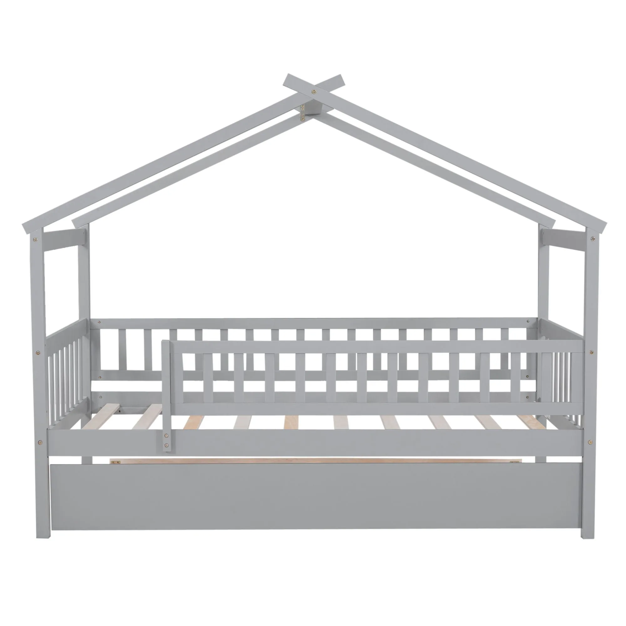 Creativity House Bed With Twin Size Trundle by Couch.com