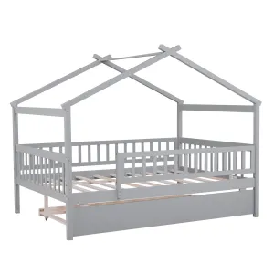 Creativity House Bed With Twin Size Trundle by Couch.com