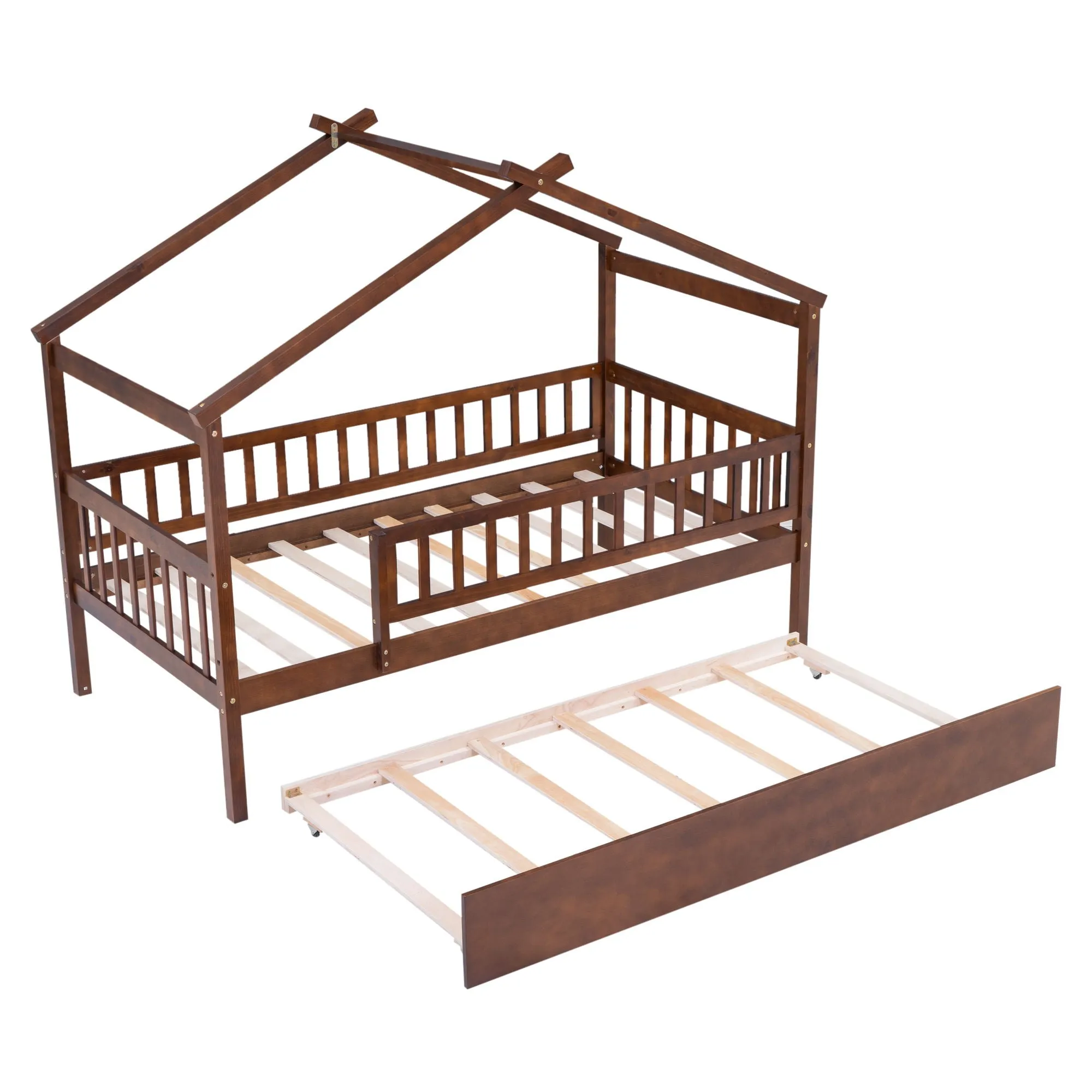 Creativity House Bed With Twin Size Trundle by Couch.com