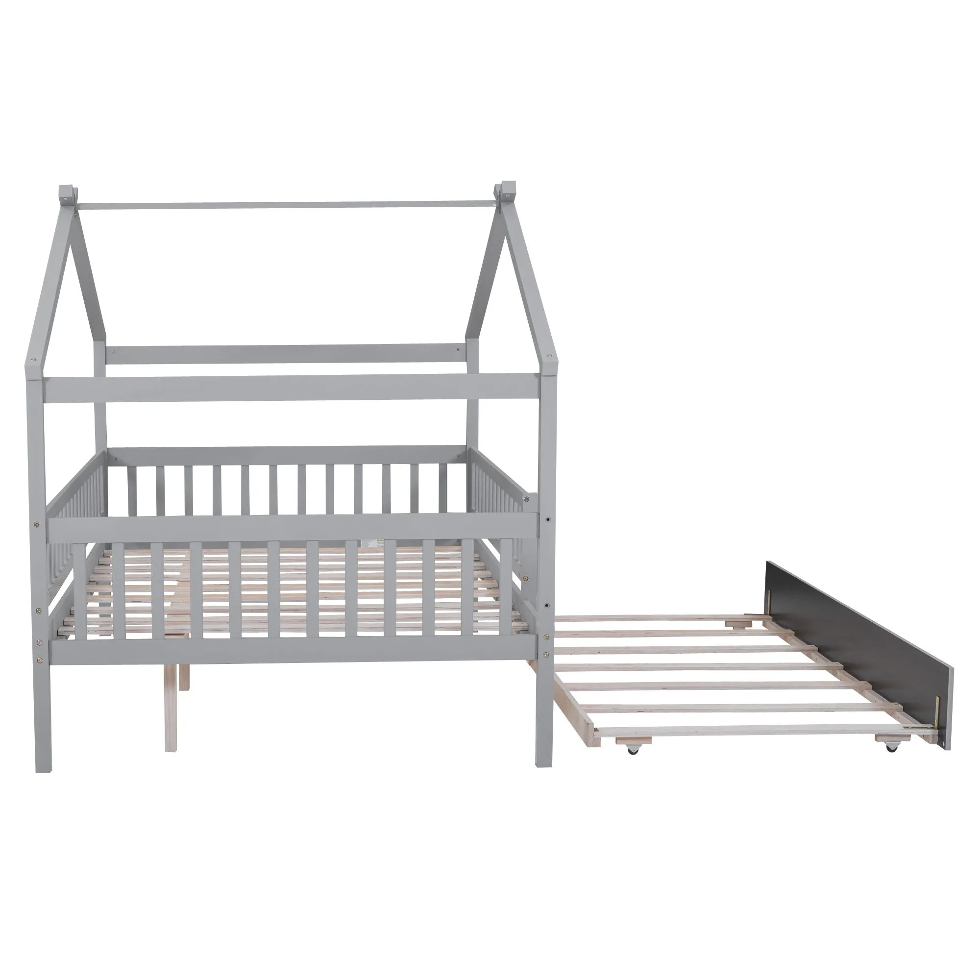 Creativity House Bed With Twin Size Trundle by Couch.com