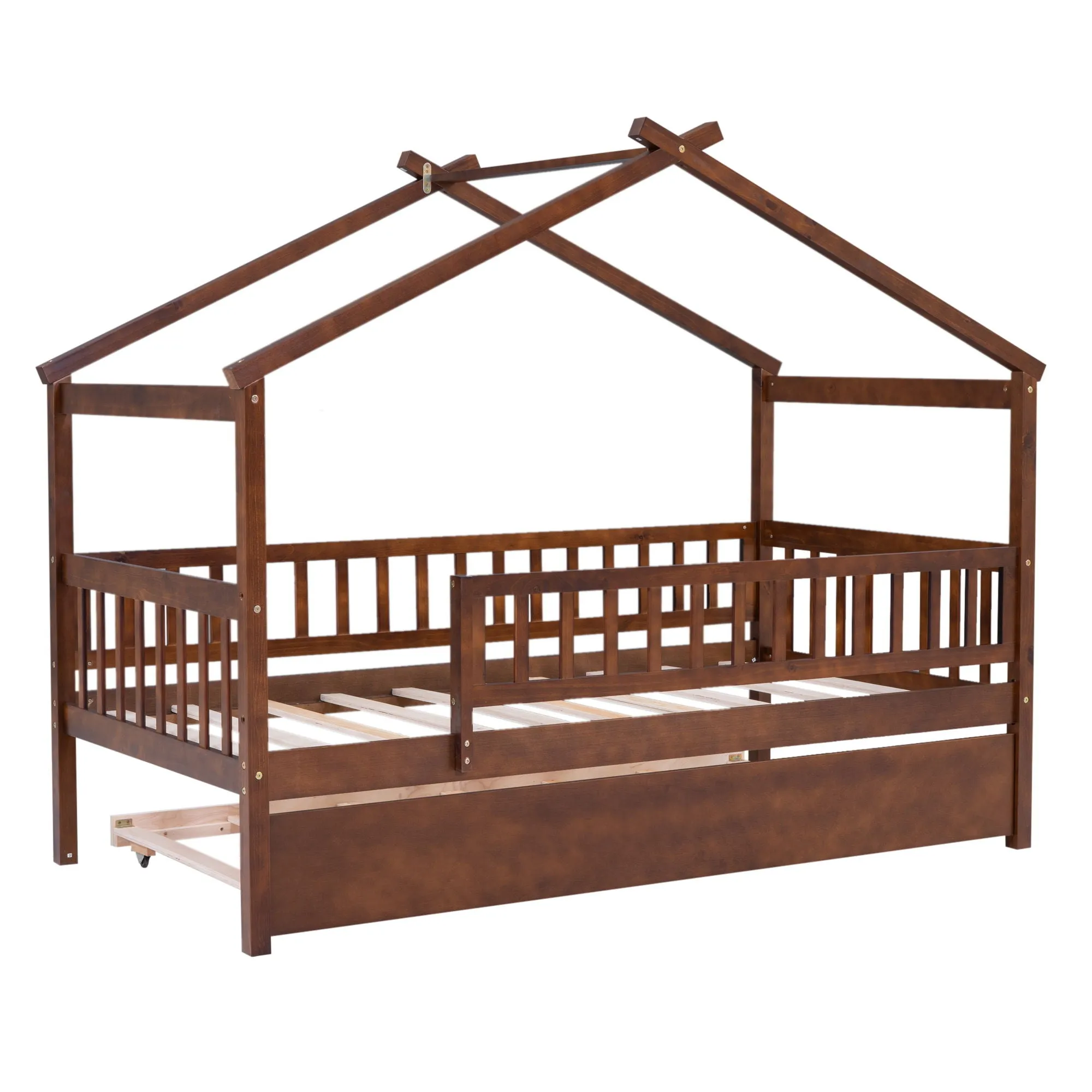 Creativity House Bed With Twin Size Trundle by Couch.com