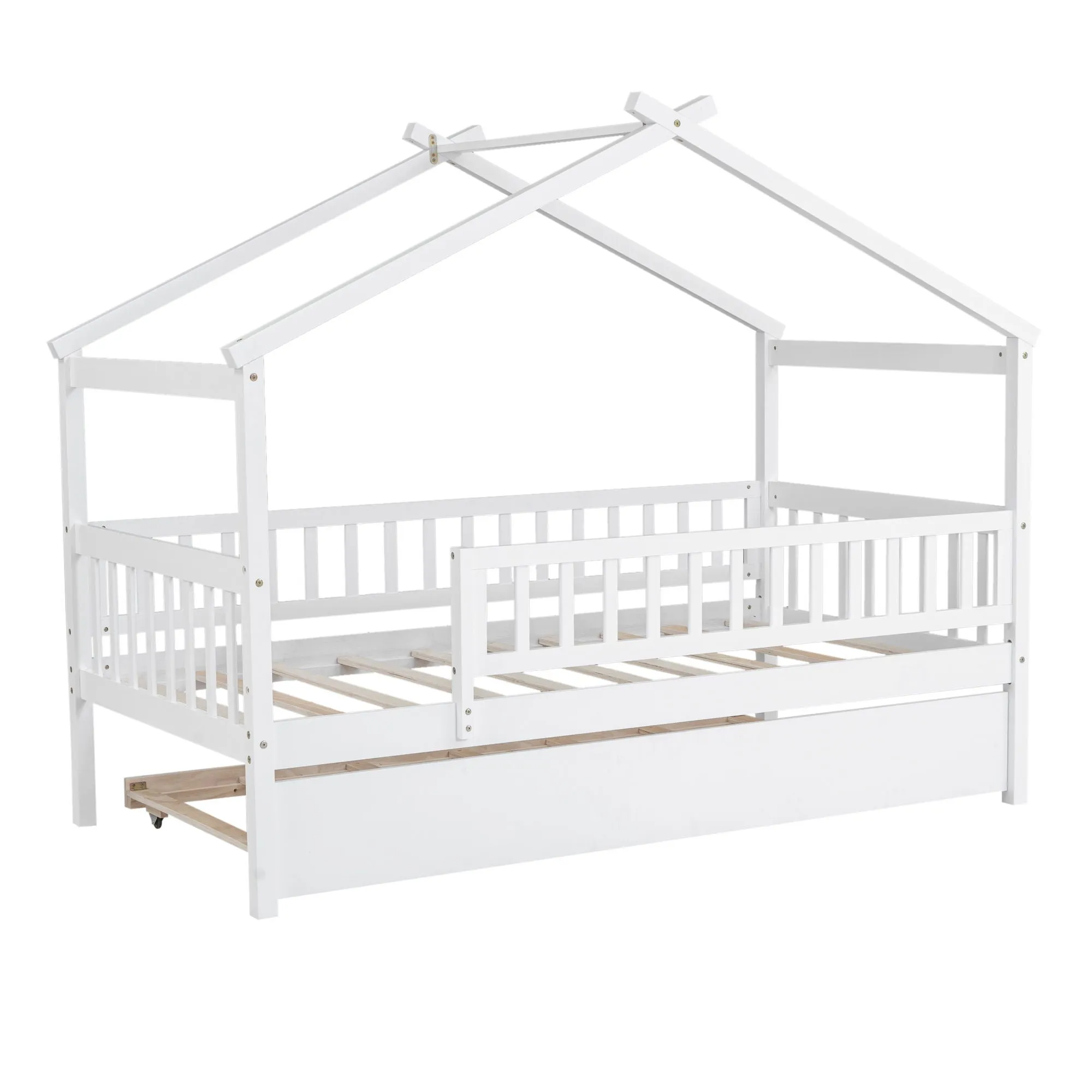 Creativity House Bed With Twin Size Trundle by Couch.com