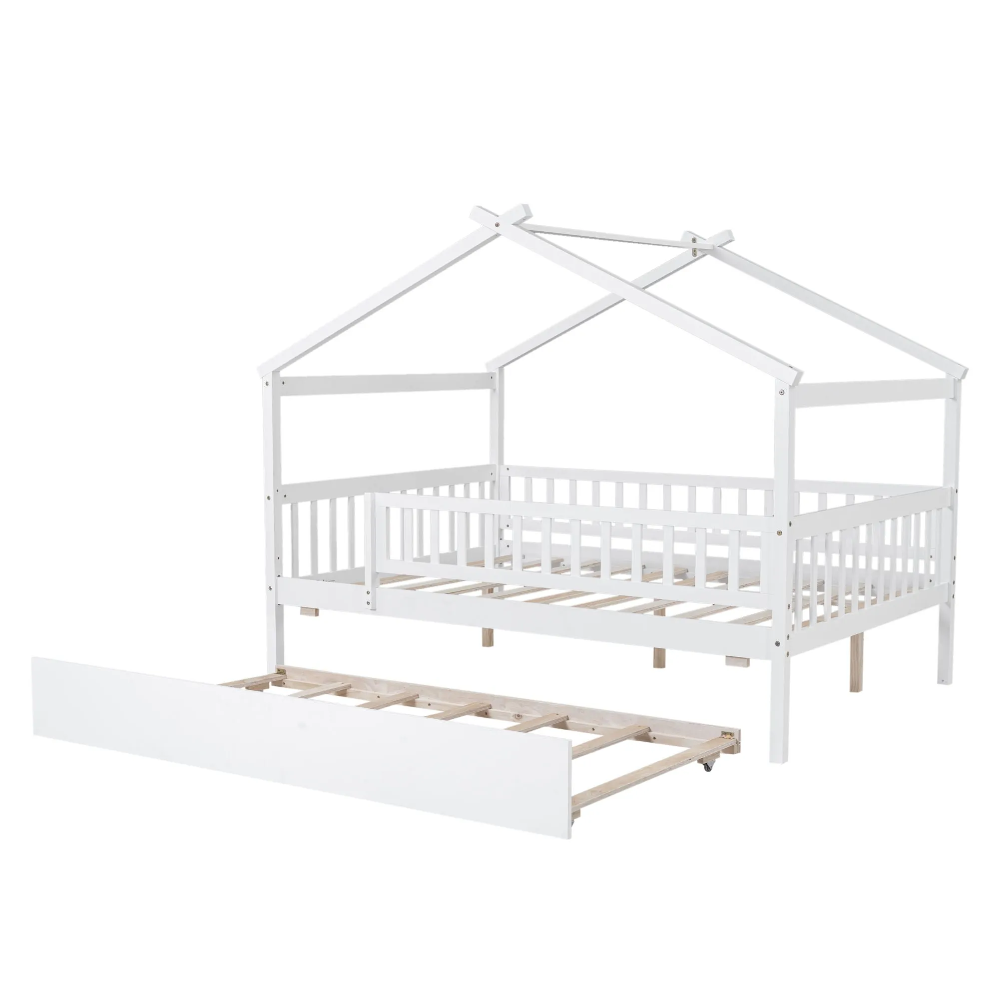 Creativity House Bed With Twin Size Trundle by Couch.com