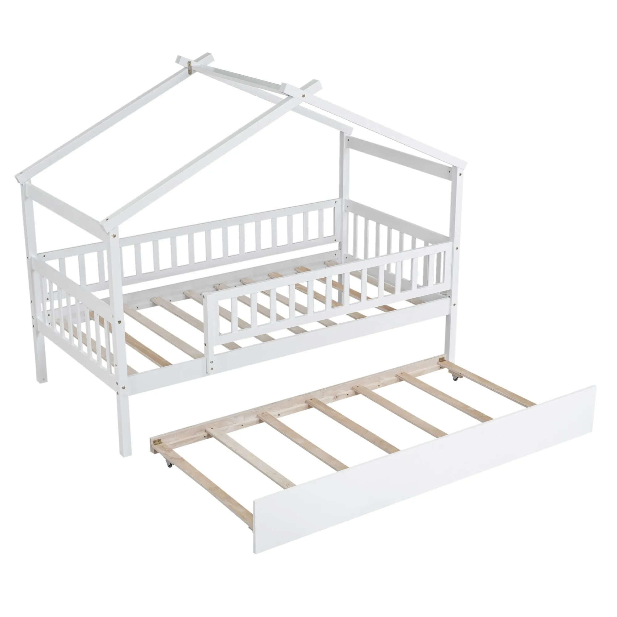 Creativity House Bed With Twin Size Trundle by Couch.com