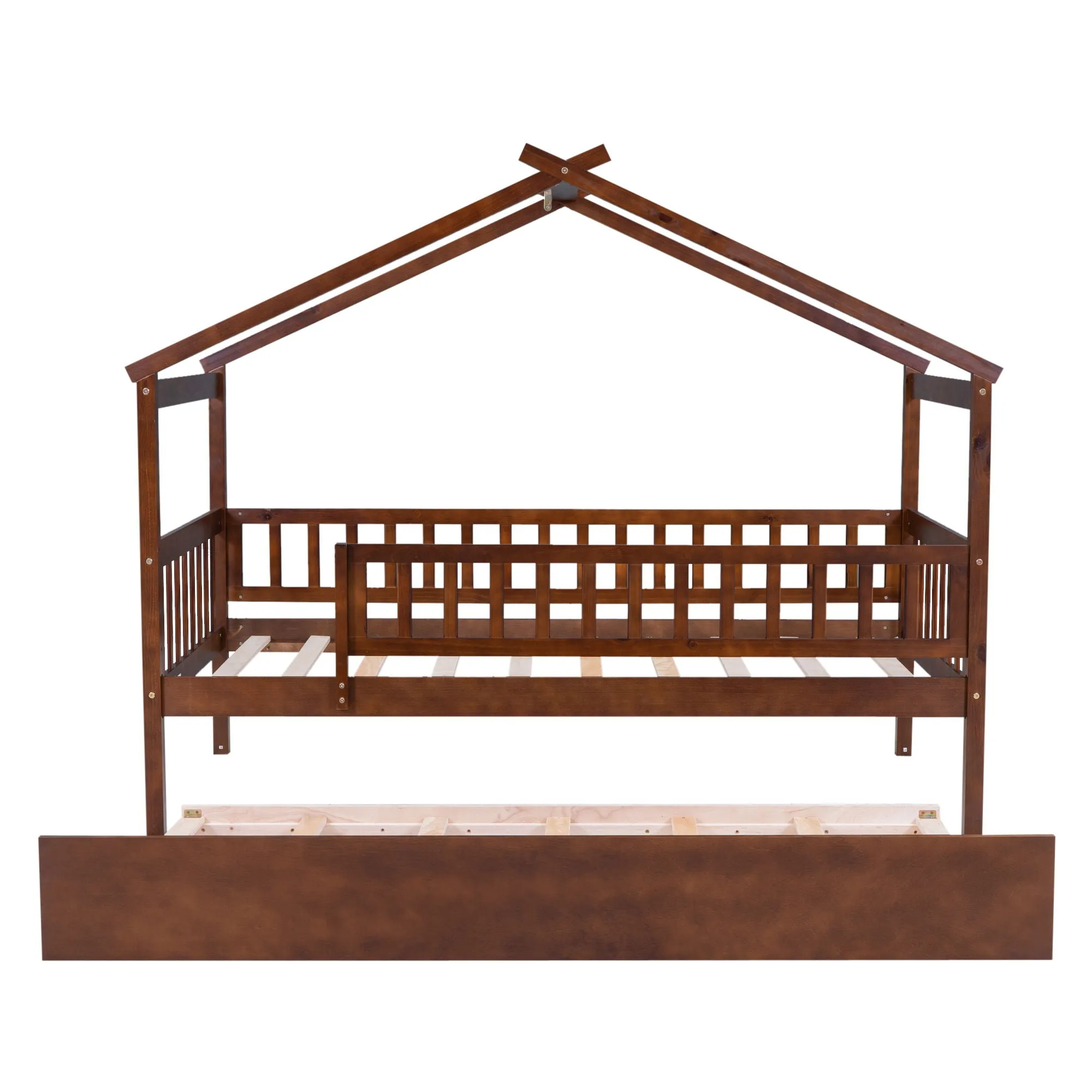 Creativity House Bed With Twin Size Trundle by Couch.com