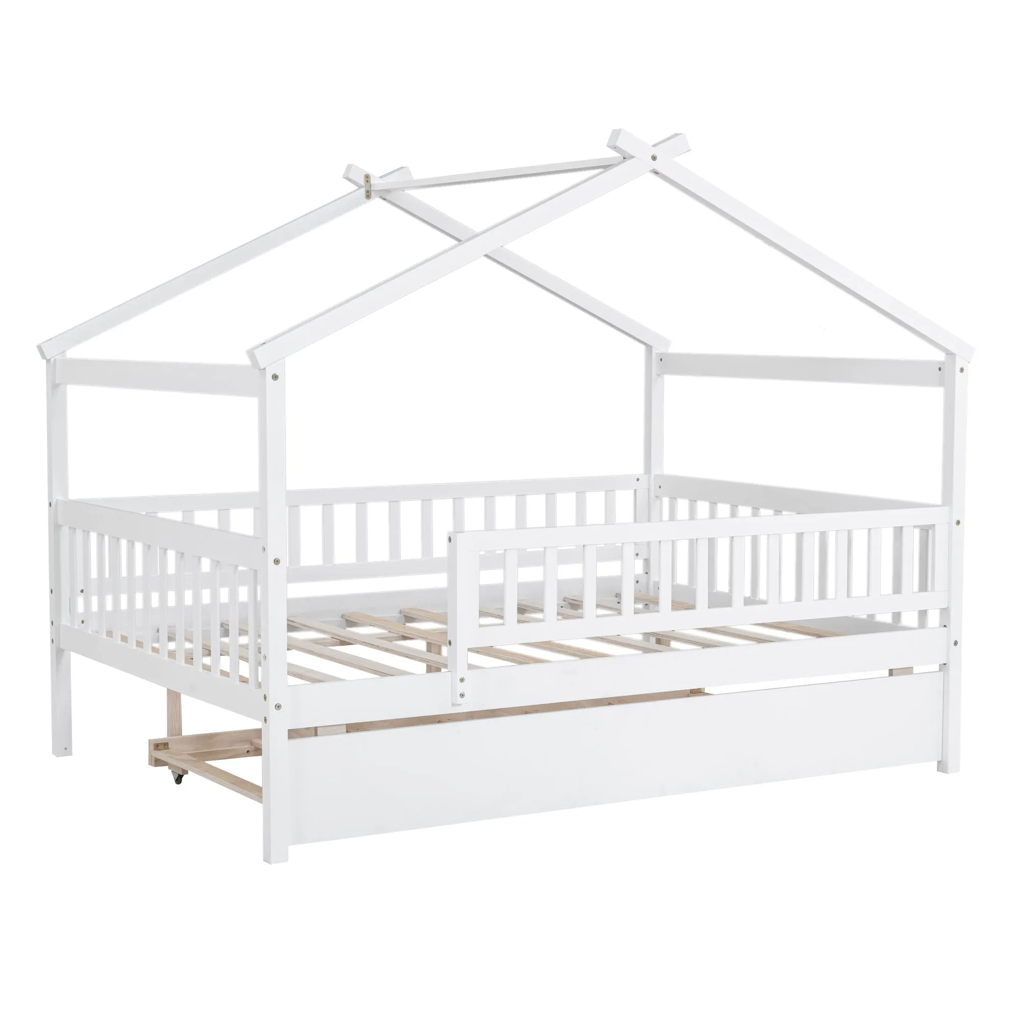 Creativity House Bed With Twin Size Trundle by Couch.com