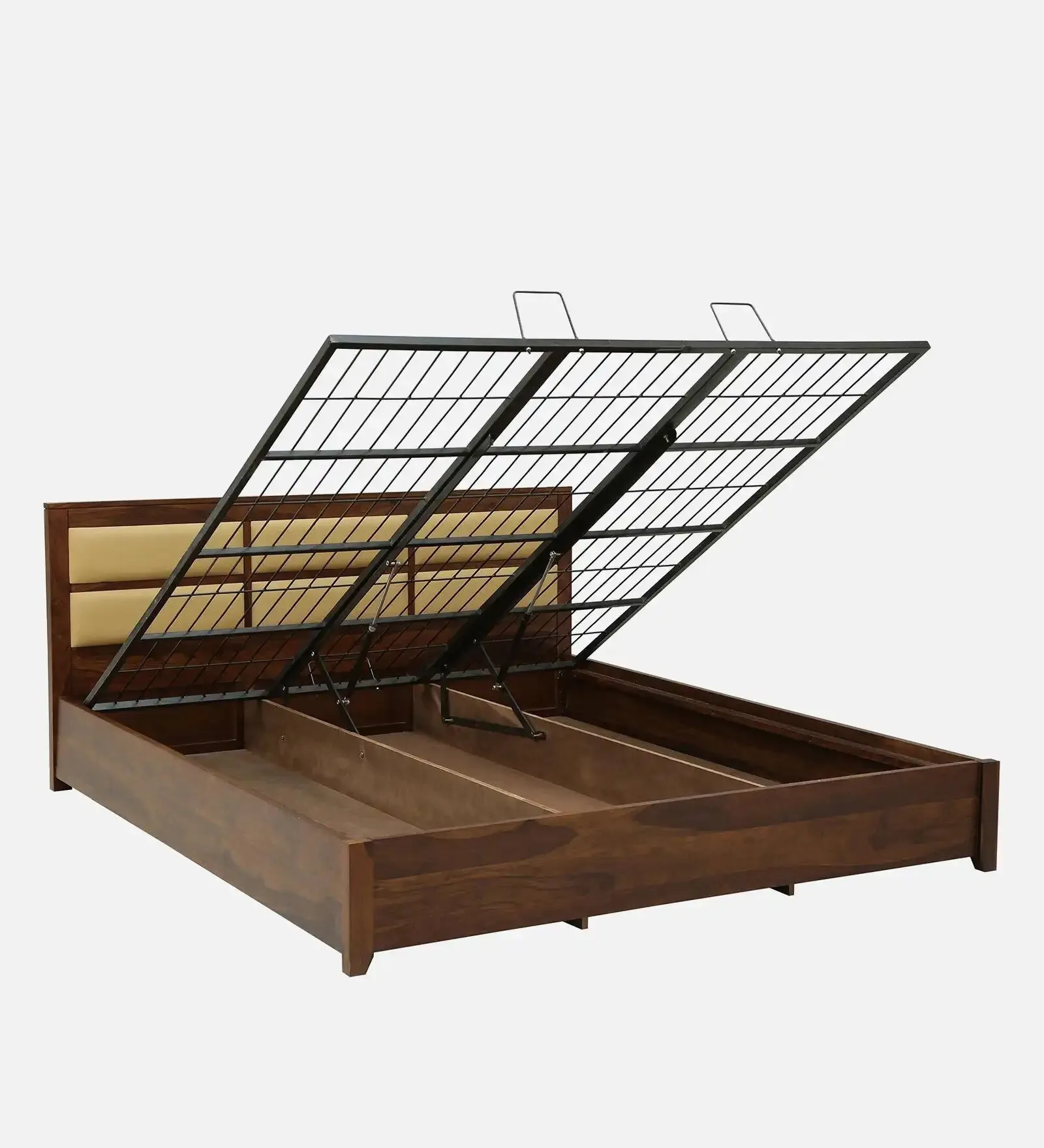 Evelyn Solid Wood Hydraulic Storage Beds