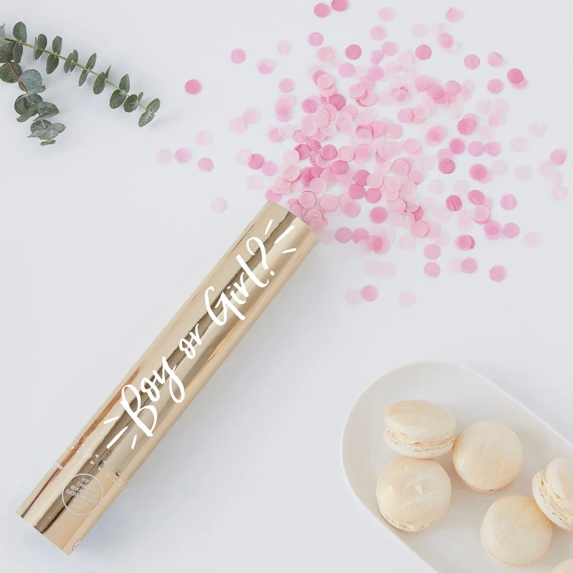 Gender Reveal Confetti Cannon Box Set