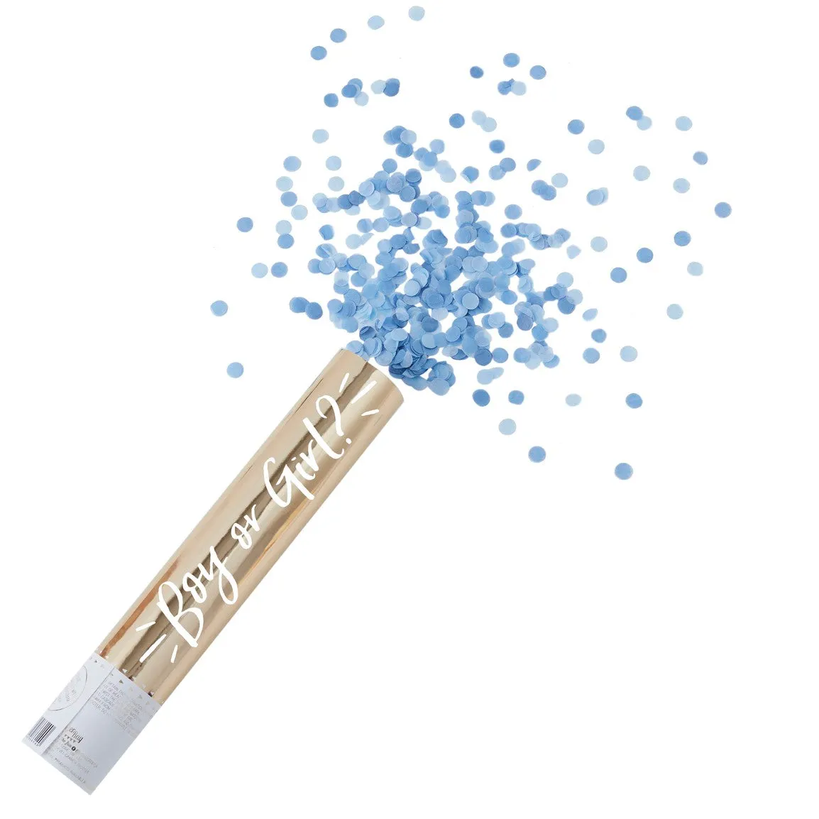 Gender Reveal Confetti Cannon Box Set