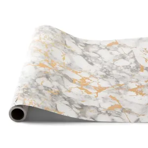 Gold Marble Paper Table Runner Roll For Table Decoration 25 x 20
