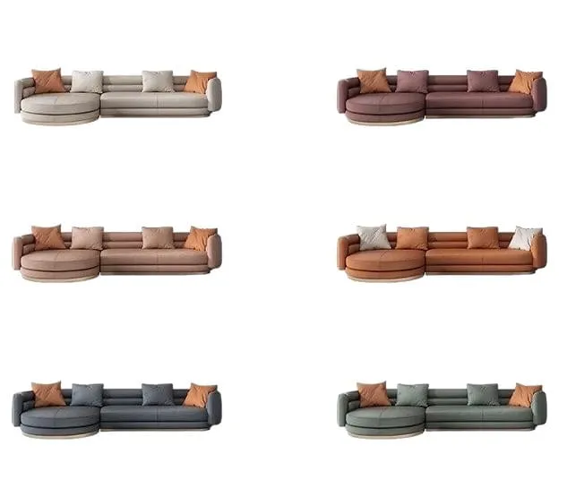 Gwenia Sectional Curve Chaise Sofa