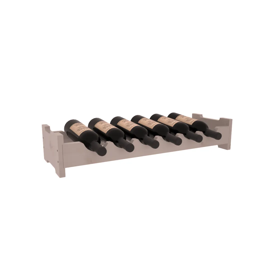 Living Series - 6 Bottle Mini Scalloped Rack