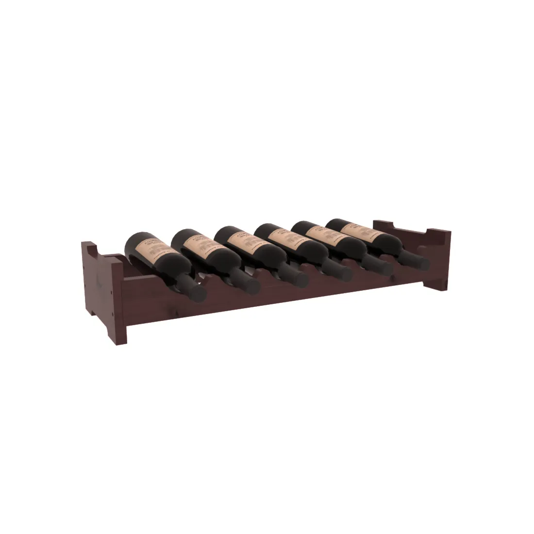 Living Series - 6 Bottle Mini Scalloped Rack