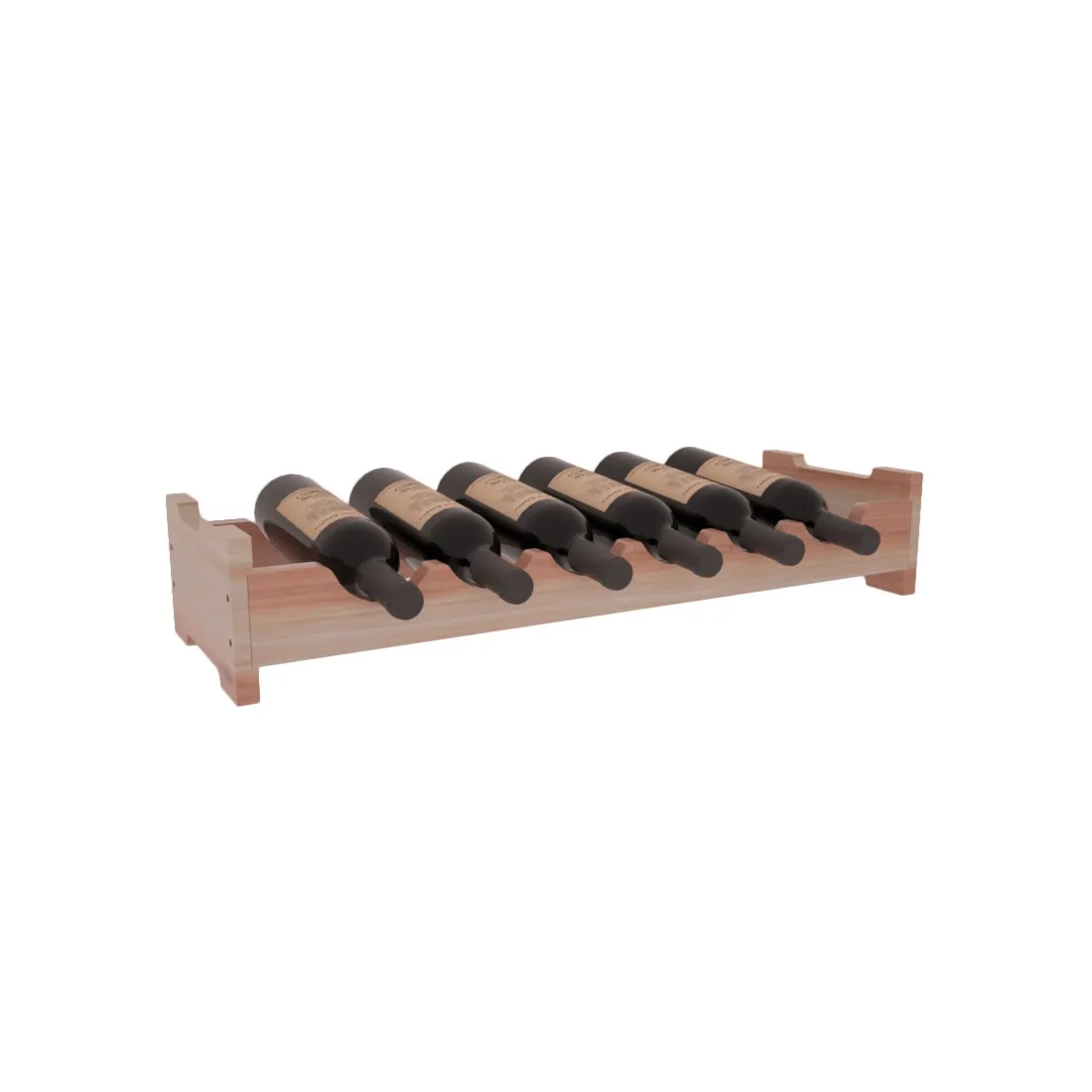 Living Series - 6 Bottle Mini Scalloped Rack