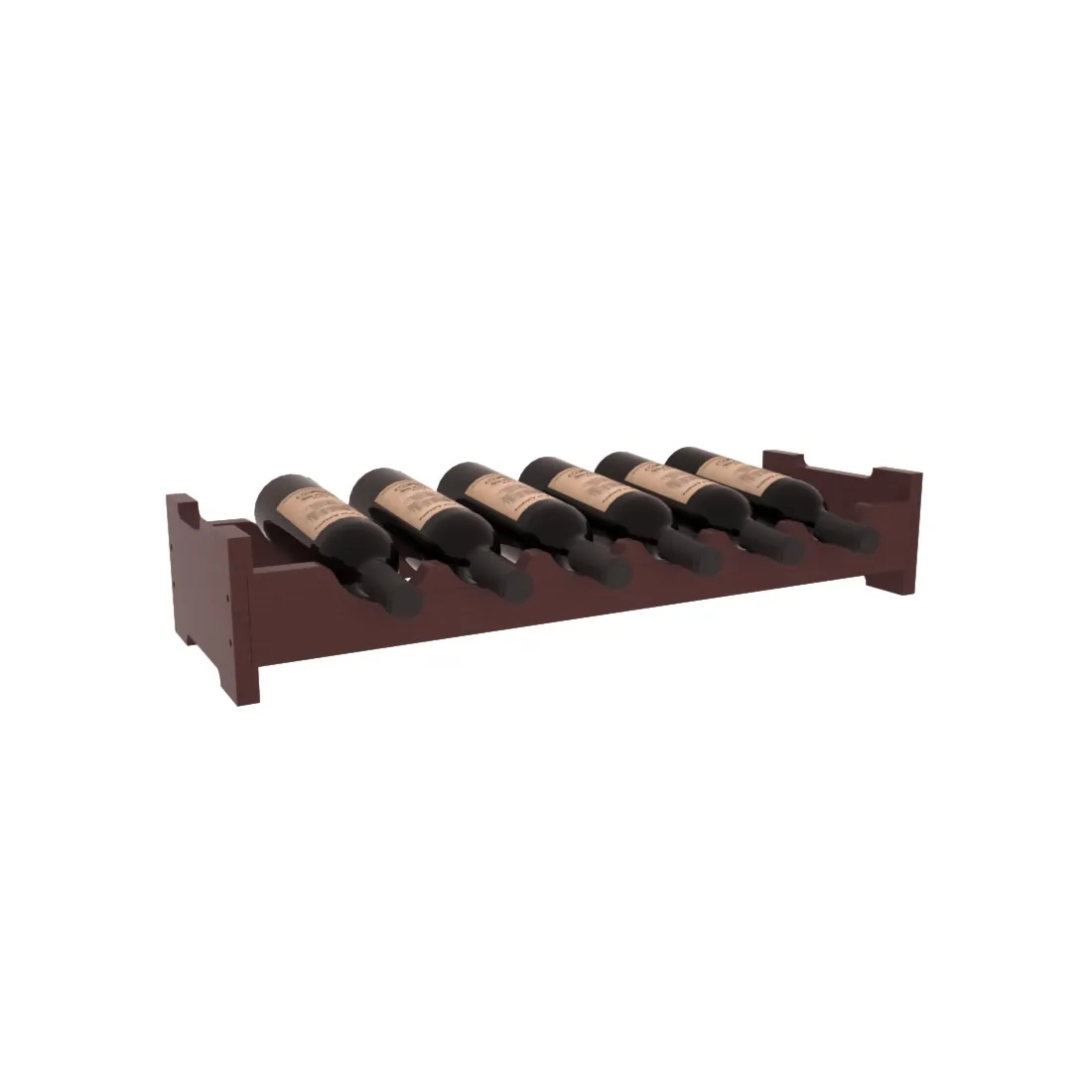 Living Series - 6 Bottle Mini Scalloped Rack