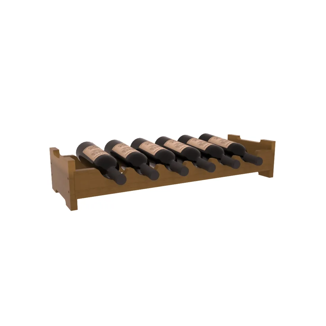 Living Series - 6 Bottle Mini Scalloped Rack