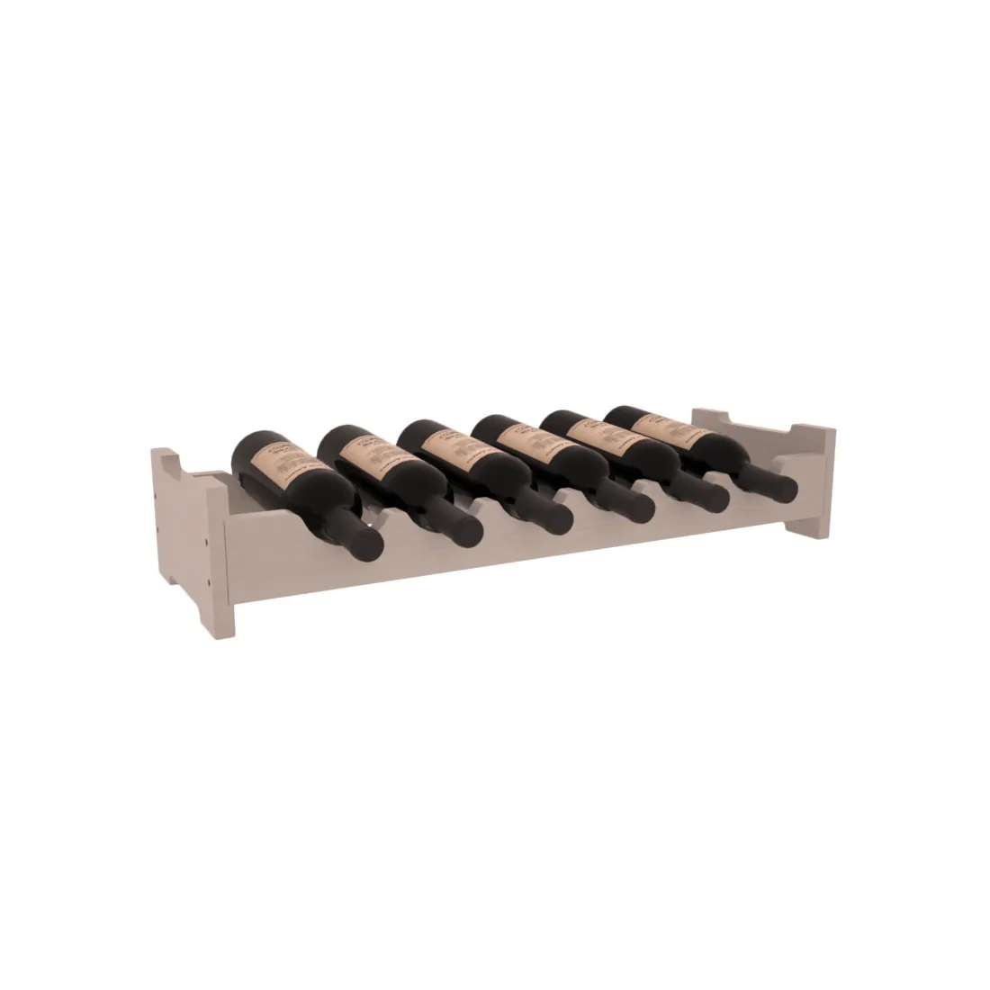 Living Series - 6 Bottle Mini Scalloped Rack
