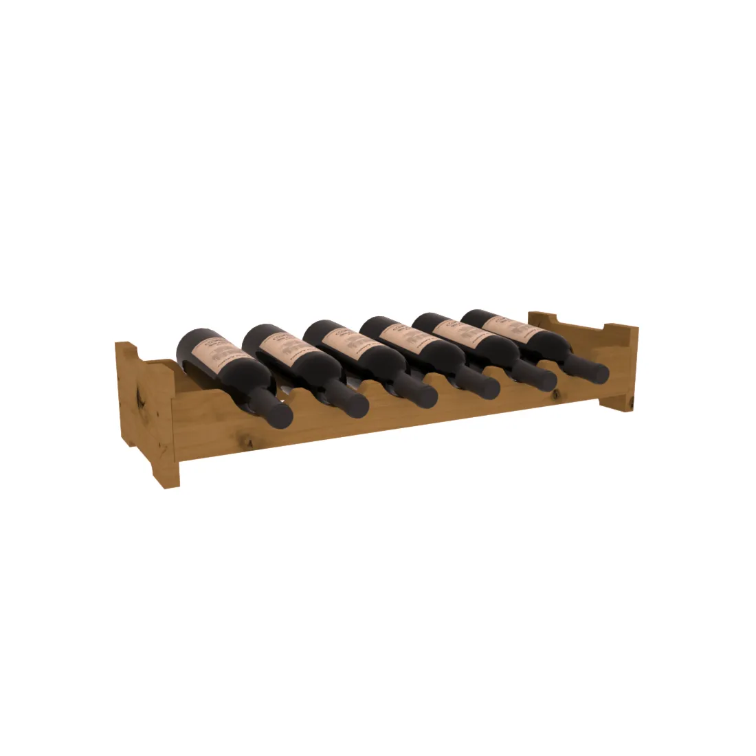 Living Series - 6 Bottle Mini Scalloped Rack