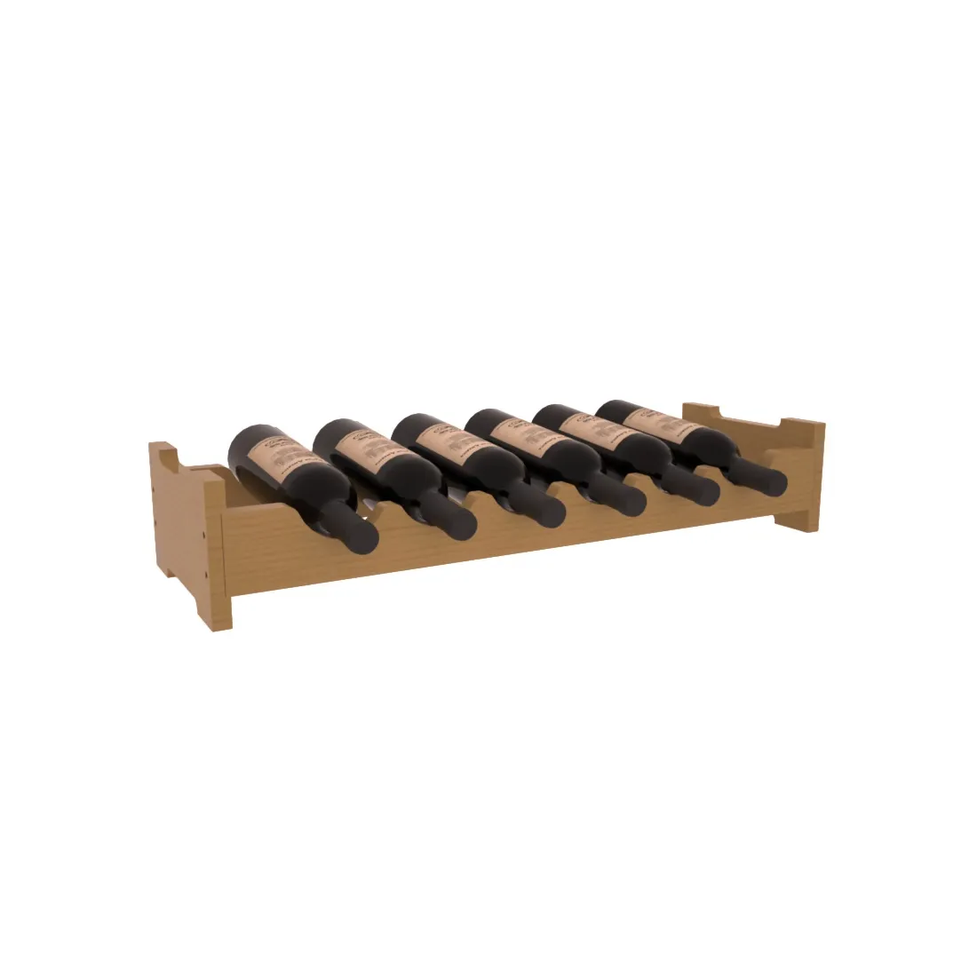Living Series - 6 Bottle Mini Scalloped Rack