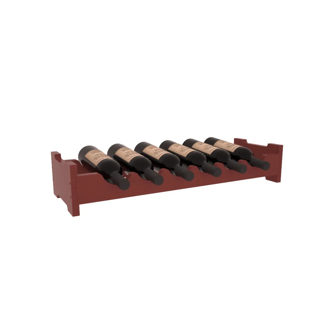 Living Series - 6 Bottle Mini Scalloped Rack