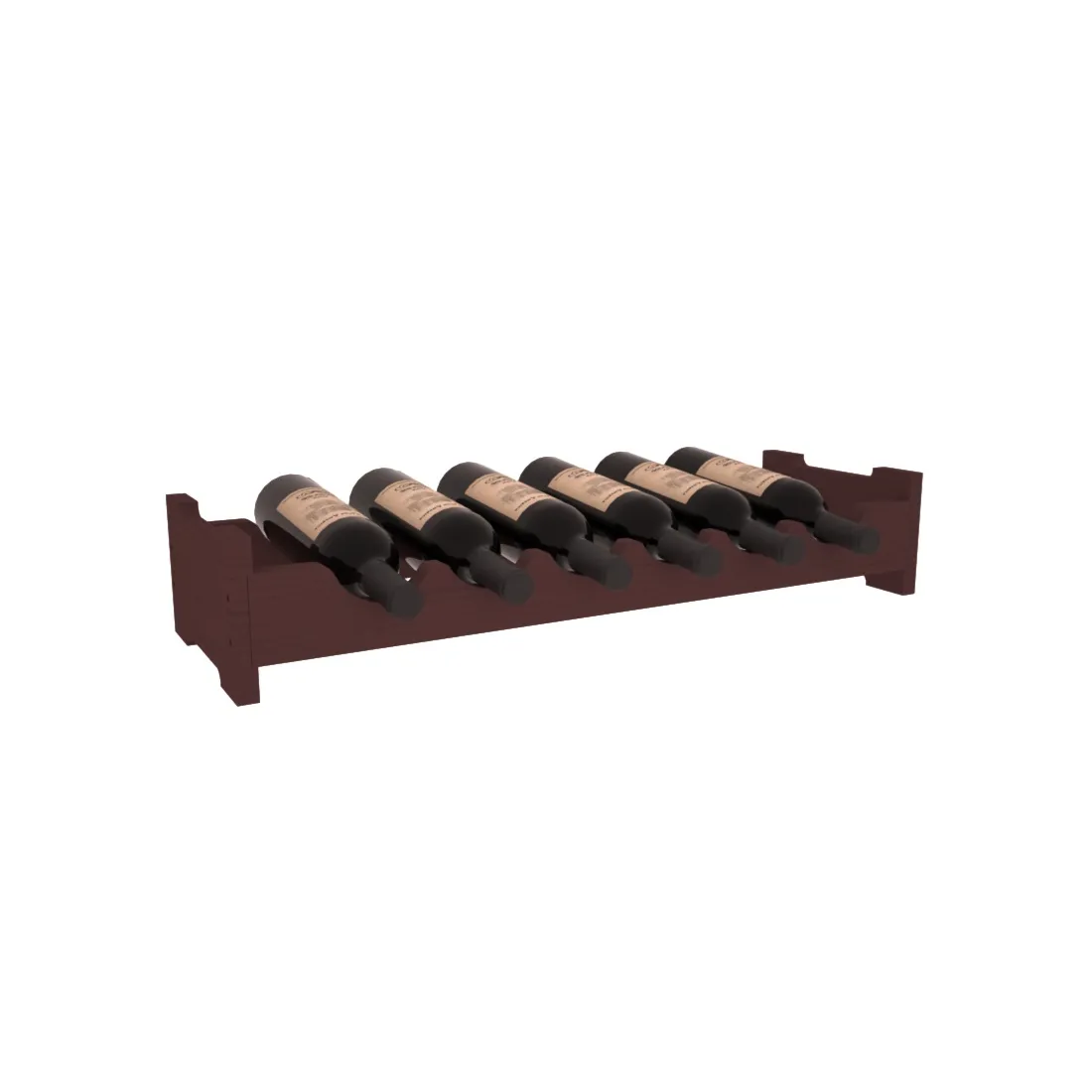 Living Series - 6 Bottle Mini Scalloped Rack