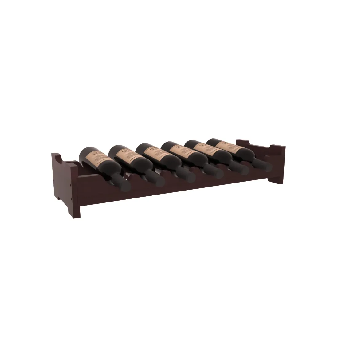 Living Series - 6 Bottle Mini Scalloped Rack