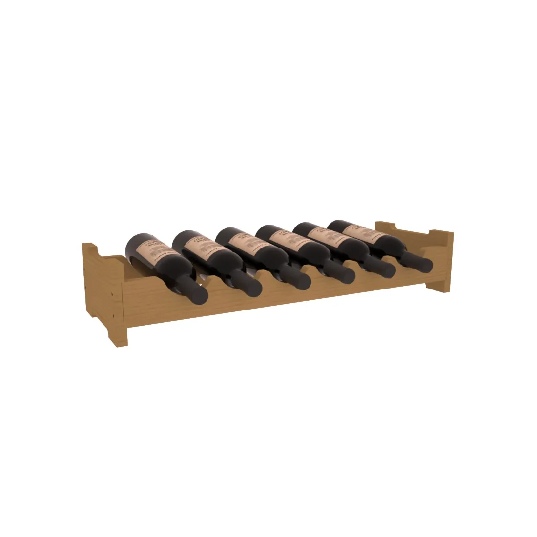 Living Series - 6 Bottle Mini Scalloped Rack
