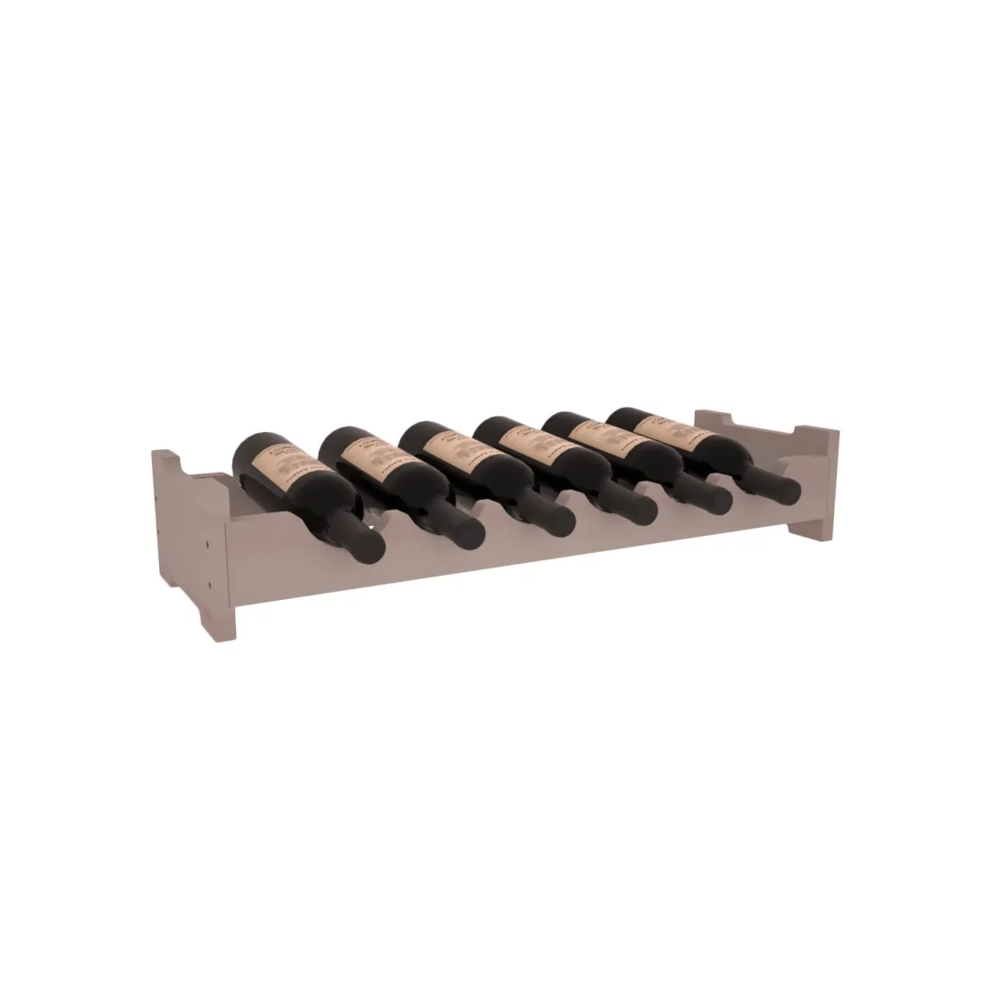 Living Series - 6 Bottle Mini Scalloped Rack