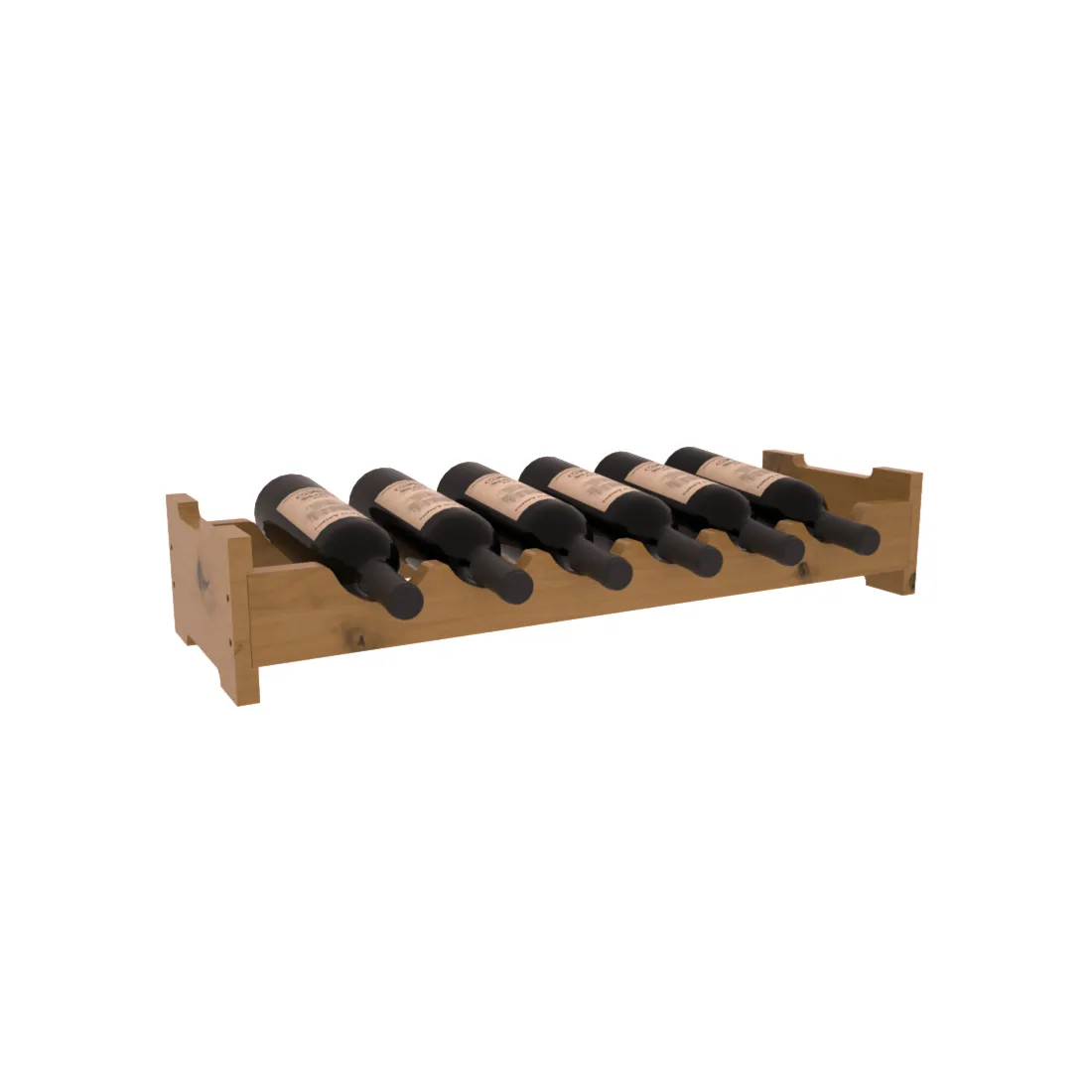 Living Series - 6 Bottle Mini Scalloped Rack