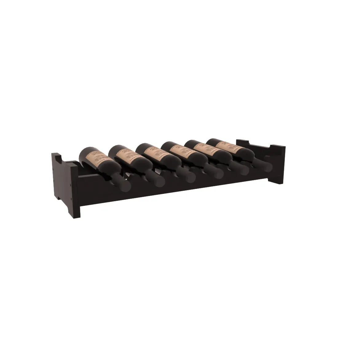 Living Series - 6 Bottle Mini Scalloped Rack