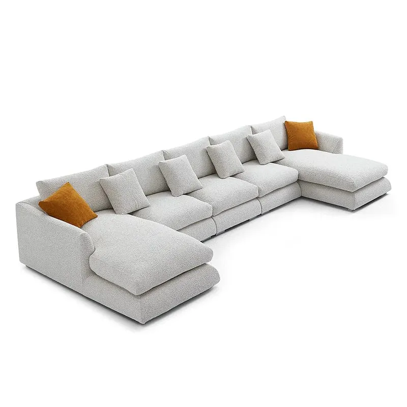 Maison Performance Boucle Sectional U-shape Sofa