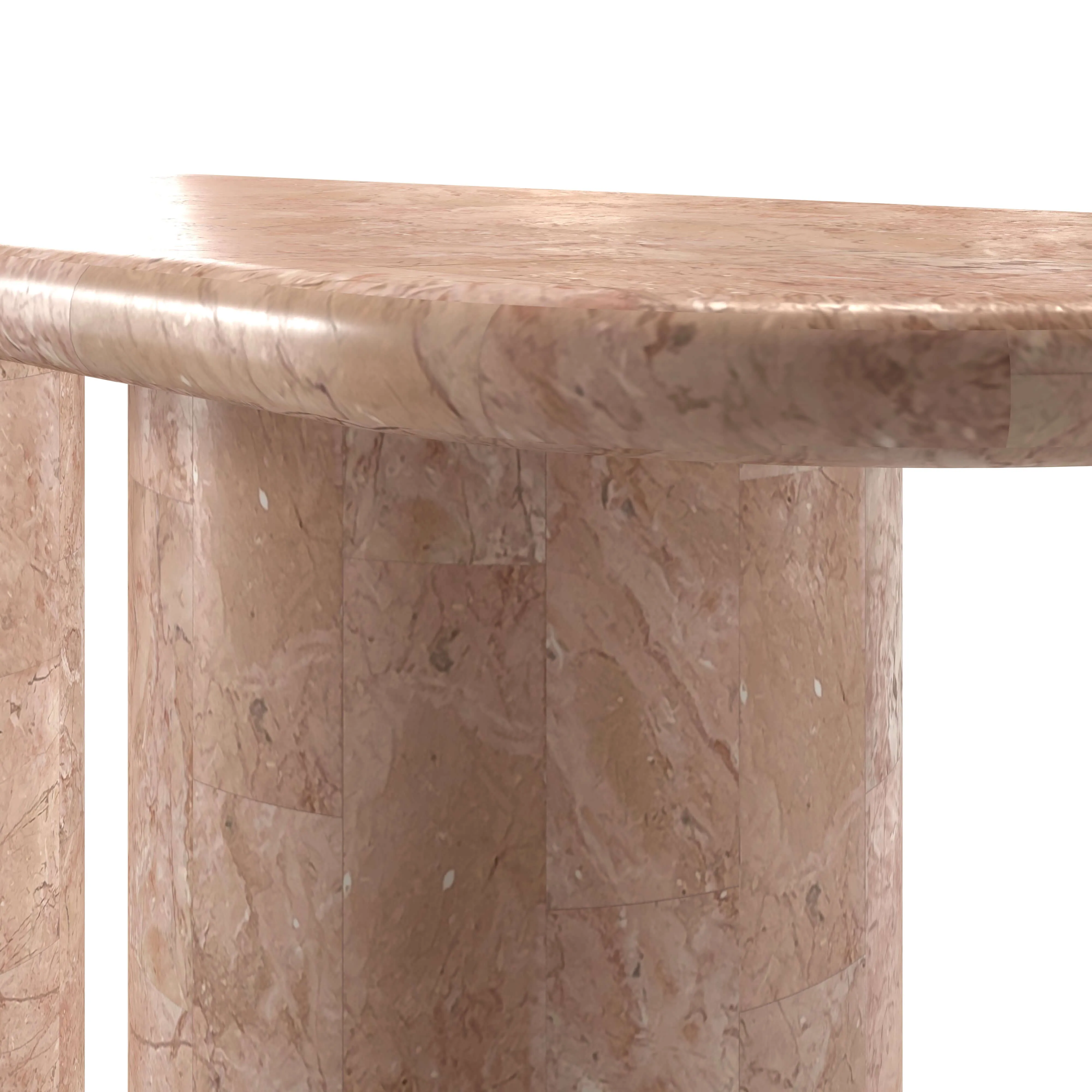 Paradis Console Table, Rosé