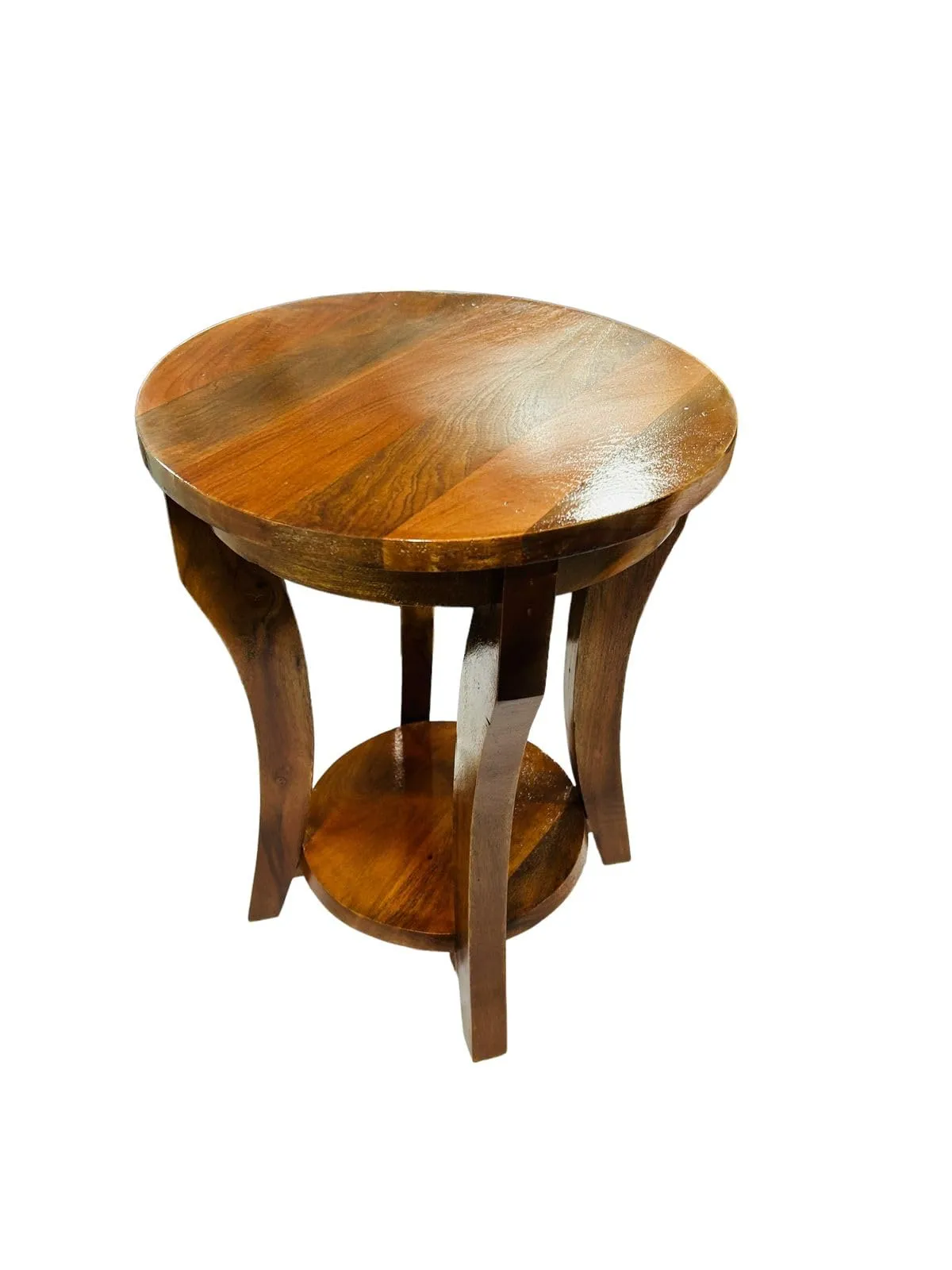 SVT Home Decor Wooden Side and End Table Solid Wood Construction Multi-Purpose Furniture Piece for Living Areas.