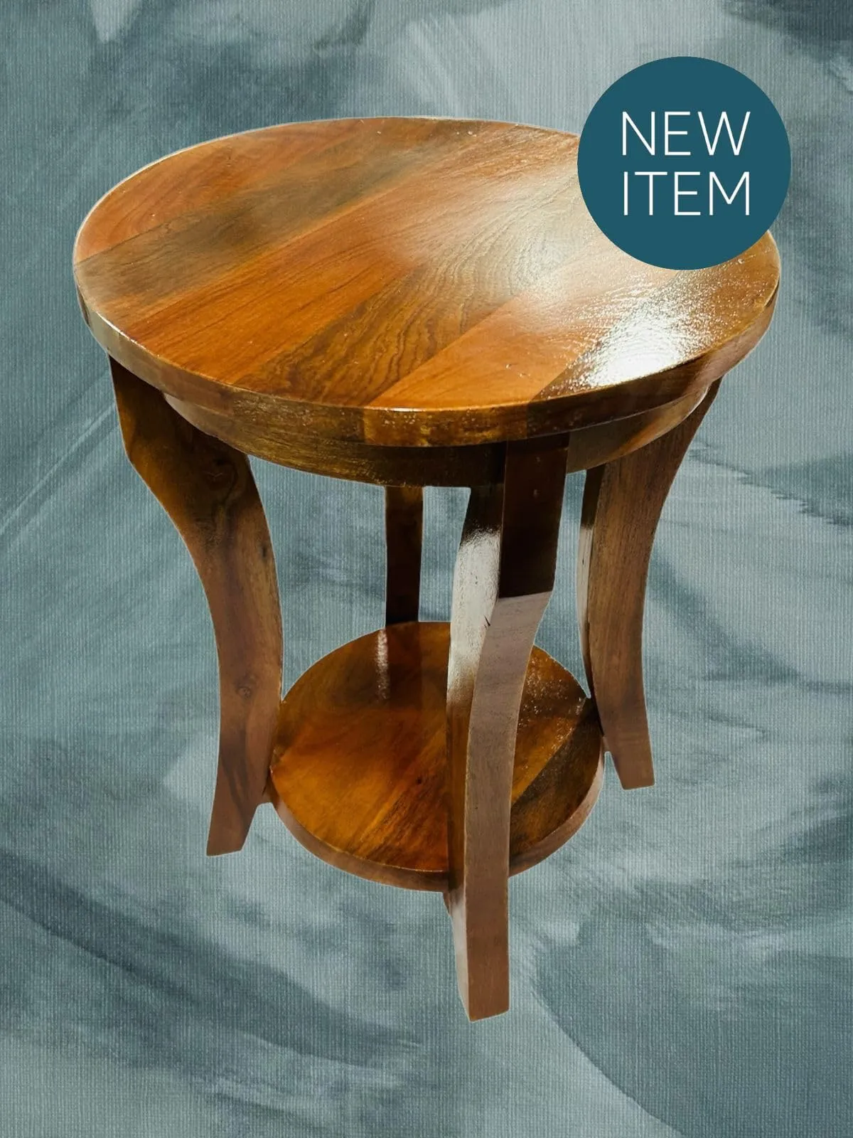 SVT Home Decor Wooden Side and End Table Solid Wood Construction Multi-Purpose Furniture Piece for Living Areas.