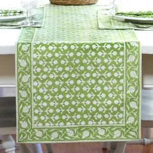 Table Runner, 14"x92", Charlotte Green