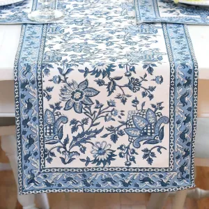 Table Runner, 14"x92", Gayatri Blue