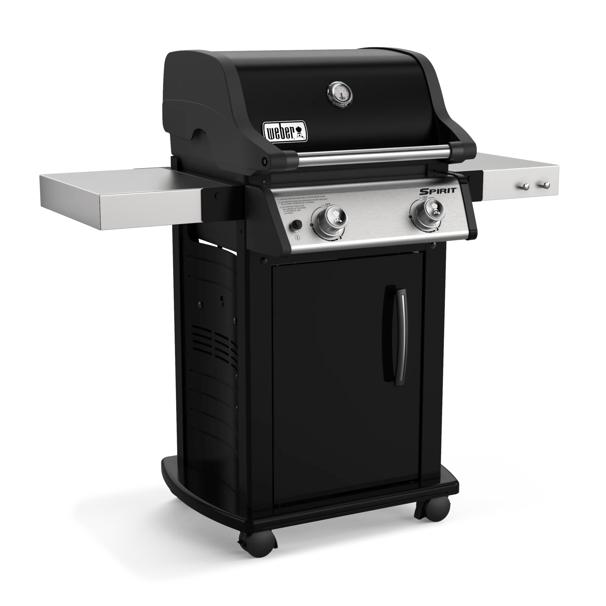 Weber Spirit E-215 2-Burner BBQ in Black with Cast-Iron Cooking Grates