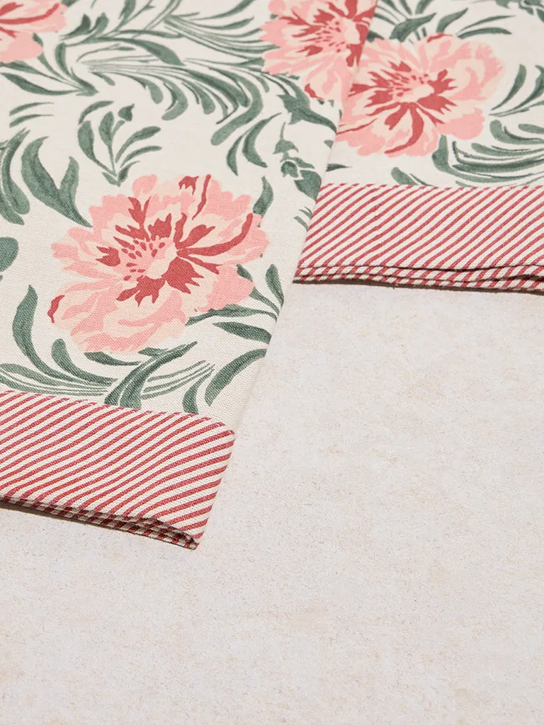 Westside Home Multicolour Botanical Design Table Cloth